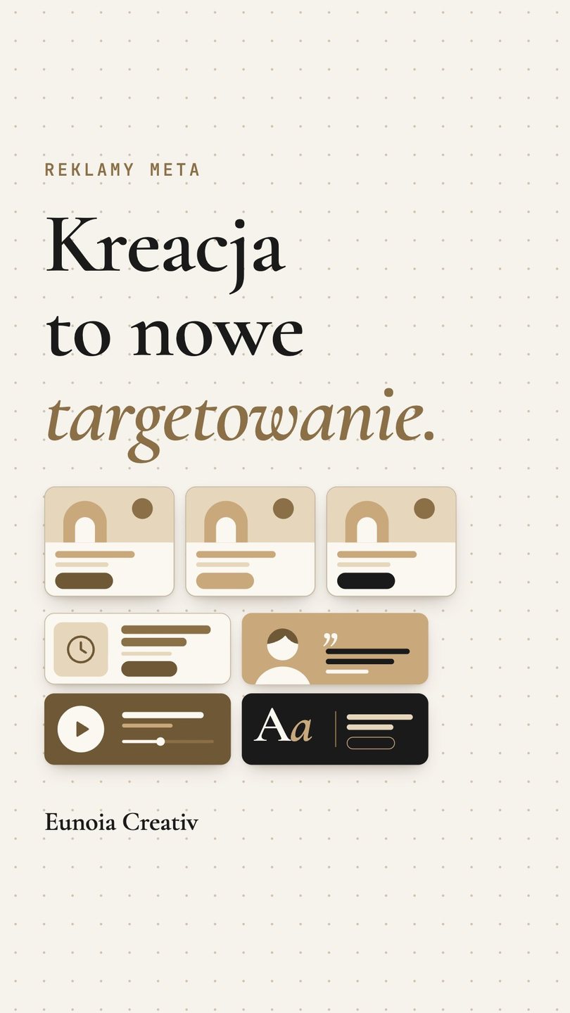 Kreacja to nowe targetowanie. Rolka o różnorodności reklam Meta